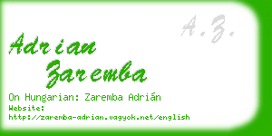 adrian zaremba business card